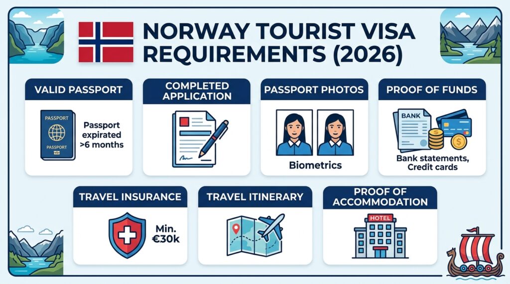 Norway Tourist Visa Requirements, 2026 Application